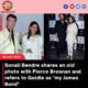 Sonali Bendre shares an old photo with Pierce Brosnan and refers to Goldie as “my James Bond”