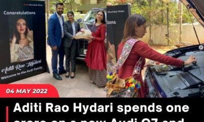 Aditi Rao Hydari spends one crore on a new Audi Q7 and performs puja at the showroom