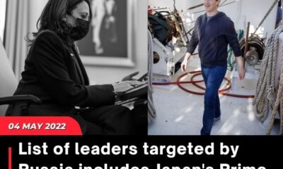List of leaders targeted by Russia includes Japan’s Prime Minister, Mark Zuckerberg, and Kamala Harris