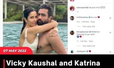 Vicky Kaushal and Katrina Kaif pose for a steamy photo from pool time: ‘Me and Mine’