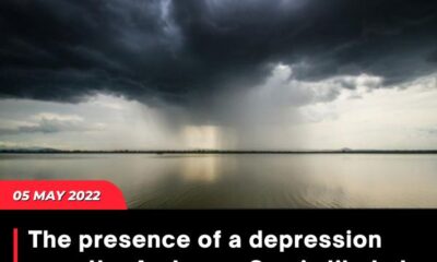 The presence of a depression over the Andaman Sea is likely to aid the onset of the monsoon season